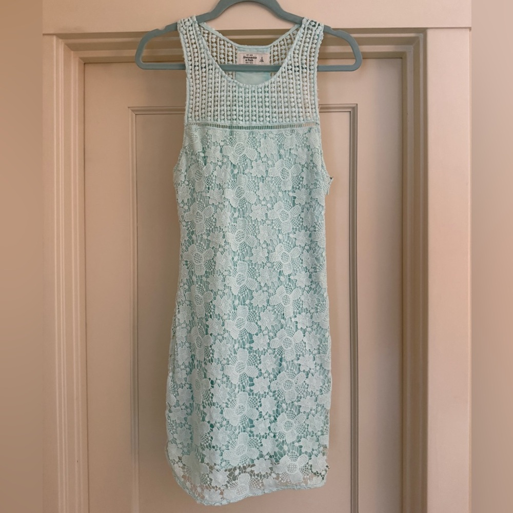 Abercrombie & Fitch Mint Lace Mini Dress